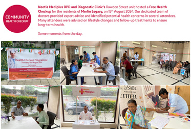 NMDC 6RS - Health Checkup Programme at Merlin Legacy