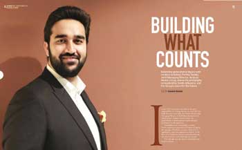 Marwar India Magazine featuring our Joint Managing Director, Parthiv Neotia, on its cover