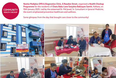 NMDC6RS - Health Checkup Programme at Chatu Babu Lane Sanjukta Babsayee Samiti